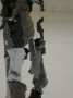 detail van droogtrommelstofobject Kunstwerk detail van droogtrommelstofobject