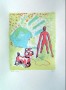Mens met hond Kunstwerk Mens met hond