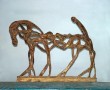 Palmblad Paard Kunstwerk Palmblad Paard