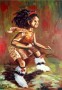 Dansend Afrika Kunstwerk Dansend Afrika