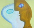 twee hoofden Kunstwerk twee hoofden