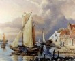 Zuiderzee dorpje Kunstwerk Zuiderzee dorpje