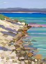 Brijuni: View on a Beach Kunstwerk Brijuni: View on a Beach