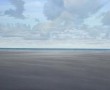 (44) strand met 2 paaltjes Kunstwerk  (44) strand met 2 paaltjes