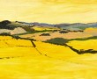 Paysage Jaune/ geel landschap Kunstwerk Paysage Jaune/ geel landschap