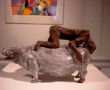figuur op varken Kunstwerk figuur op varken