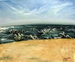 zee bij noordwijk Kunstwerk zee bij noordwijk