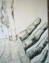 voet naar hand Kunstwerk voet naar hand