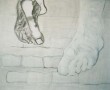 zwart wit Kunstwerk zwart wit