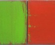 rood op groen,groen op rood Kunstwerk rood op groen,groen op rood