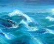 la houle/ zeegezicht Kunstwerk la houle/ zeegezicht