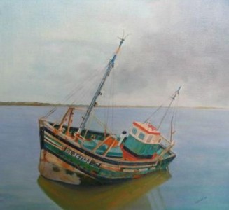 oude vissersschuit oude vissersschuit