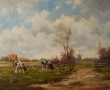 polderlandschap met vee    -0408- Kunstwerk polderlandschap met vee    -0408-