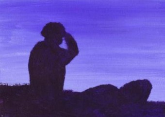 Ondergaand blauw Ondergaand blauw