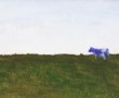Landschap met koe Kunstwerk Landschap met koe