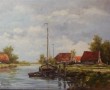 Kunstwerk vissersboot aan de kade - 0515 -