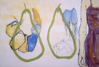 vrouw en peren vrouw en peren