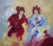 twee levendige dames  - 0484 - twee levendige dames  - 0484 -