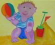 Strandbal Kunstwerk Strandbal