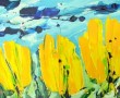 ~ Tulpen-landschap Geel (60x80) ~ Kunstwerk ~ Tulpen-landschap Geel (60x80) ~