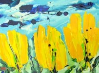 ~ Tulpen-landschap Geel (60x80) ~ ~ Tulpen-landschap Geel (60x80) ~