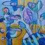 Monde blue Kunstwerk Monde blue