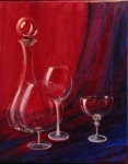 realistisch stilleven met Glinsterend Glas realistisch stilleven met Glinsterend Glas