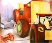 de tsjechische tractor Kunstwerk de tsjechische tractor