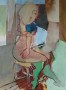 pinup en stoel #2 Kunstwerk pinup en stoel #2