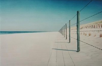 strand en prikkeldraad strand en prikkeldraad