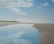 (83) strand van Zeeland met spiegelend water  Kunstwerk (83) strand van Zeeland met spiegelend water