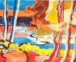 landschap 1 Kunstwerk landschap 1
