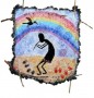 Kokopelli And The Rainbow Bird Kunstwerk Kokopelli And The Rainbow Bird