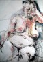 Oude dame 1 Kunstwerk Oude dame 1