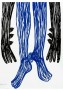 blue feets on monday morning  with little birds Kunstwerk blue feets on monday morning  with little birds