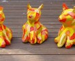 jonge hondjes Kunstwerk jonge hondjes