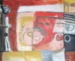 gezin Kunstwerk gezin