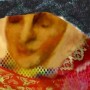 Vrouw met sluier Kunstwerk Vrouw met sluier