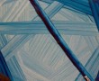 blauwe balken Kunstwerk blauwe balken