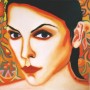 Vrouw met ornamenten Kunstwerk Vrouw met ornamenten