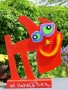 Bobby rood Kunstwerk Bobby rood