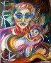Moeder en kind Kunstwerk Moeder en kind