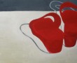 Rode schoentjes Kunstwerk Rode schoentjes