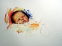 olieverfschets van een koninklijke dochter olieverfschets van een koninklijke dochter