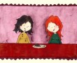 het dilemma van de chocoladetaart Kunstwerk het dilemma van de chocoladetaart