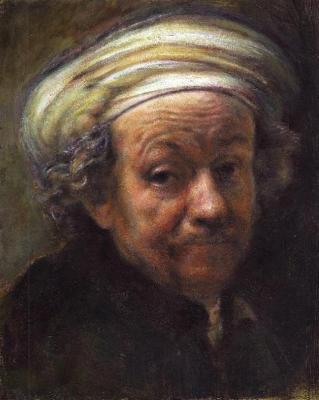 vingeroefening Rembrandt zelfportret 