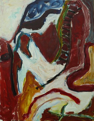 'Salle du Boeuf' - abstract groot schilderij