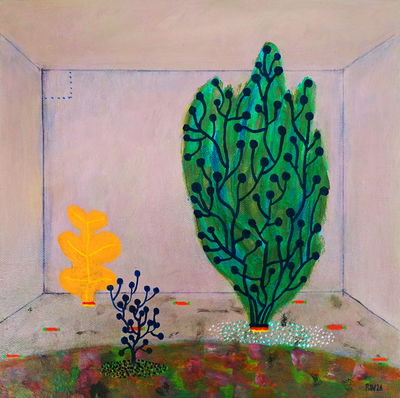 Kamer met verschillende planten. Kamer met verschillende planten.