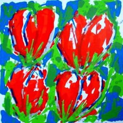 Tulpen Rood (70x70)